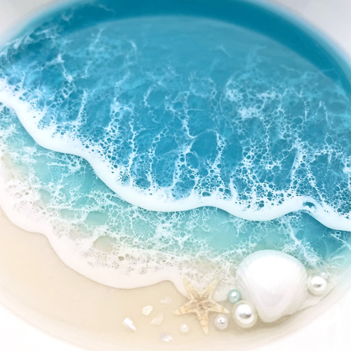 海のお皿】海アート アクセサリー 小物入れ インテリア 一点物 その他