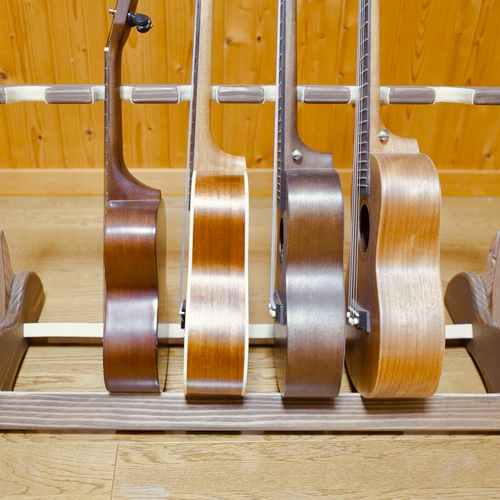 24時間以内に発送】手作り木工 木製ウクレレスタンド（ツートーン） 6  