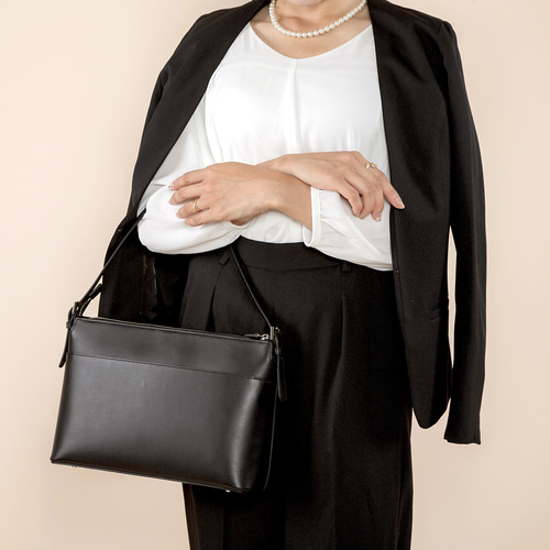 日本製 天ファスナーフォーマルバッグ 本革（結婚式 入学式 卒業式