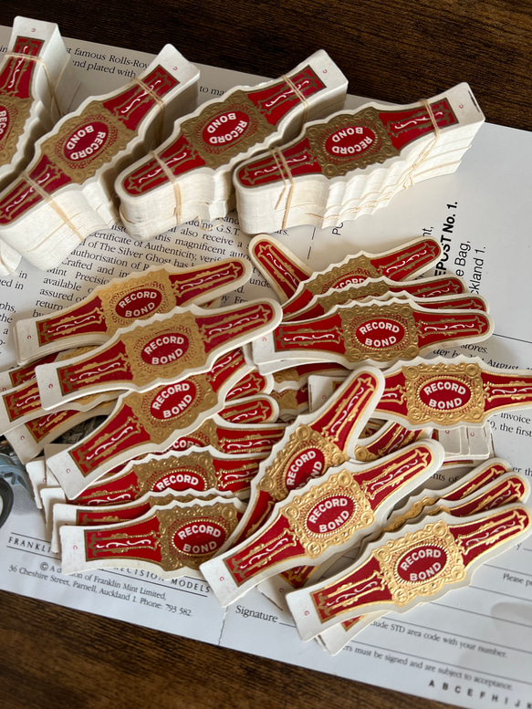 シガーバンド☆30枚入・ビンテージ【mc】 その他素材 makitaネコポス