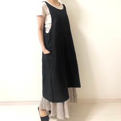 そのままお出かけOK！ワンピース仕立ての2wayエプロン 8枚目の画像
