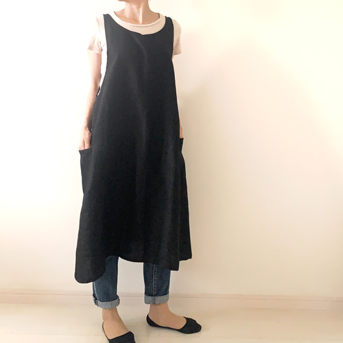 sm2 ◾️立川限定▪️リネンレイヤード2wayエプロンワンピース