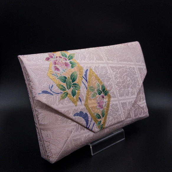 伝統工芸　手描友禅染の数奇屋袋「甘い香り」 3枚目の画像