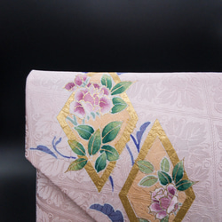 伝統工芸　手描友禅染の数奇屋袋「甘い香り」 2枚目の画像