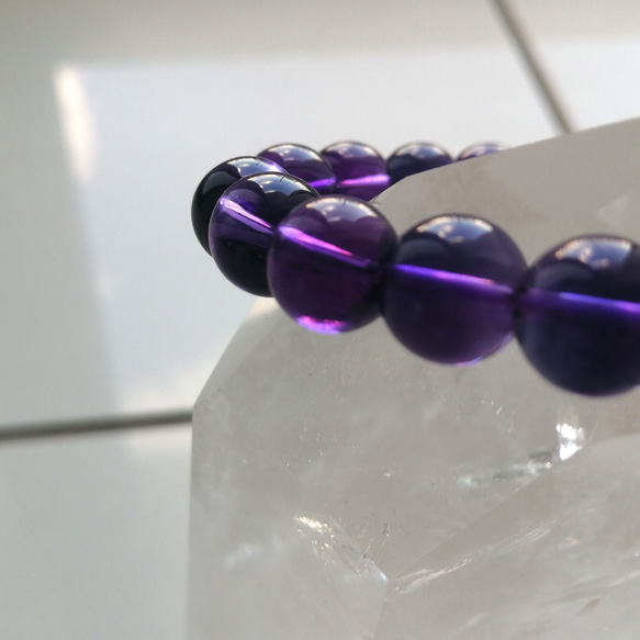 尚比亞紫水晶 AAA [4xIf] 手鍊 10 毫米 愛情圓滿式神 第6張的照片