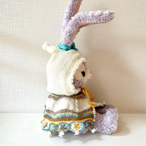 ステラルー コスチューム モチーフポンチョ（水色） ぬいぐるみ