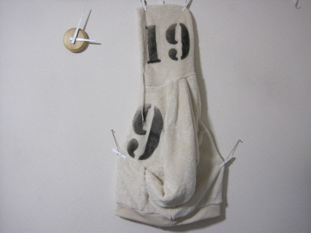 1点　染み込み風　ボアバーカー【19】ブラック　フード・フロント　　軽量/起毛/暖/モフモフ/モコモコ/ふんわり 7,700円