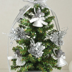 卓上ツリー　シルバーベルとシルバーブーケのクリスマスツリー　Petit Tree プティツリー　キラキラ　ミニクリスマス 14枚目の画像