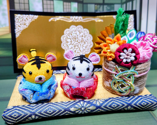 【!商品説明欄必読!】お正月飾り～可愛いトラと門松、屏風のセット～【寅年】 0a5d4073ef93b0684030835ae46835