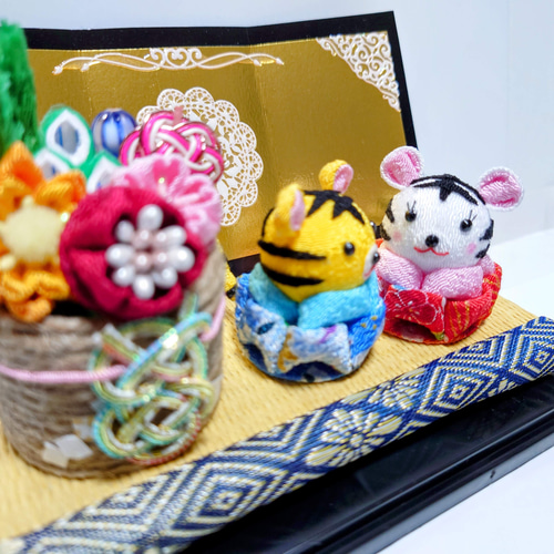 【!商品説明欄必読!】お正月飾り～可愛いトラと門松、屏風のセット～【寅年】 商品説明欄必読!】お正月飾り～可愛いトラと門松、屏風のセット