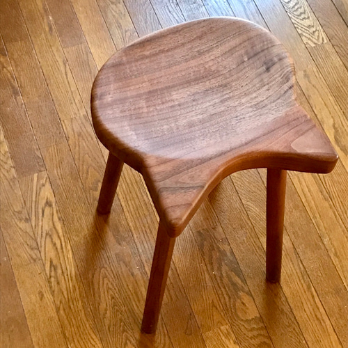 新品】高級スツール ブラウン色※猫の引っ掻き傷対応