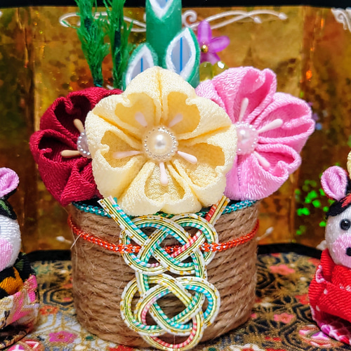 お正月飾り】≪2021年うし年バージョン≫可愛い牛と門松、屏風のセット