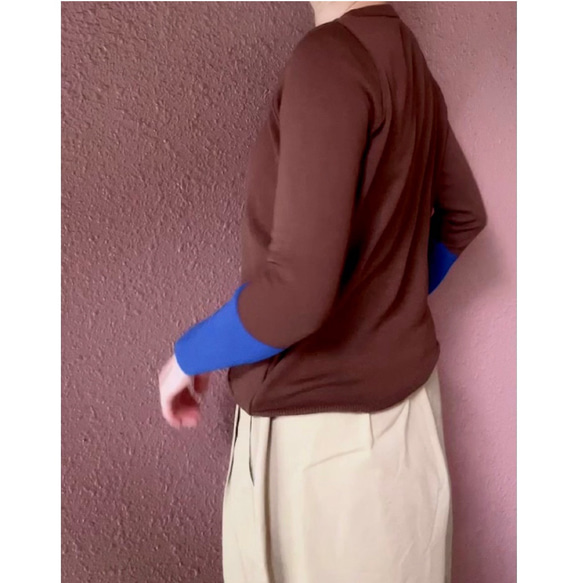 RATA❤️有3種顏色可選❤️有M＆L可選❤️修身針織❤️日本製造的原創套頭衫❤️可選顏色❤️顏色協調的針織 第11張的照片