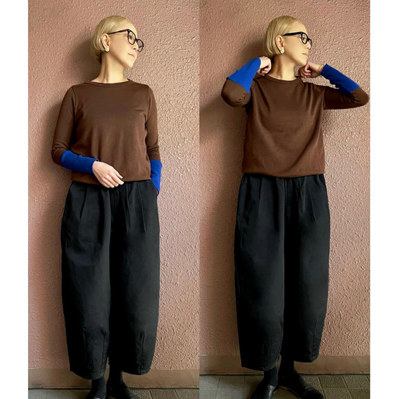 RATA❤️有3種顏色可選❤️有M＆L可選❤️修身針織❤️日本製造的原創套頭衫❤️可選顏色❤️顏色協調的針織 第7張的照片