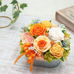 トレジャーボックスに大人レッドとくすみピンクのバラ＊クリアケース