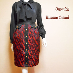 道行コートのタイトスカート Kimono Skirt WS-016/S 17枚目の画像