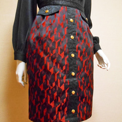 道行コートのタイトスカート Kimono Skirt WS-016/S 4枚目の画像