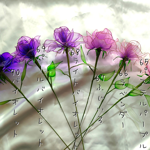 ポインセチア4本 アメリカンフラワー クリスマス雑貨 アートフラワー