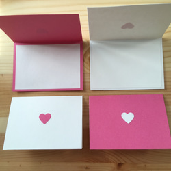 メッセージカード ミニカード 20枚 ピンク 2枚目の画像