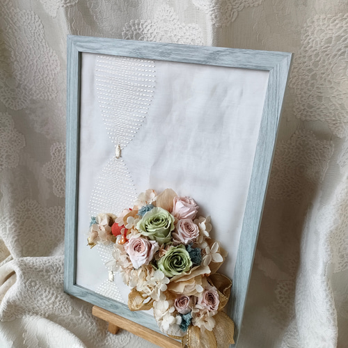 限定一点》インテリア イーゼル付き プリザーブドフラワーアート