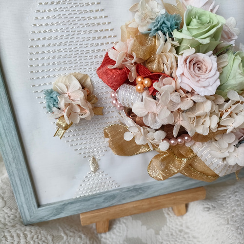 限定一点》インテリア イーゼル付き プリザーブドフラワーアート