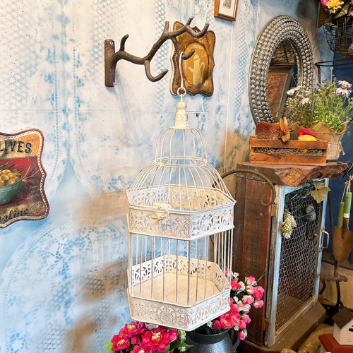 アメリカンラグシー　バードケージオーナメント アンティーク　ガーデニング アメリカンラグシー バードケージオーナメント アンティーク