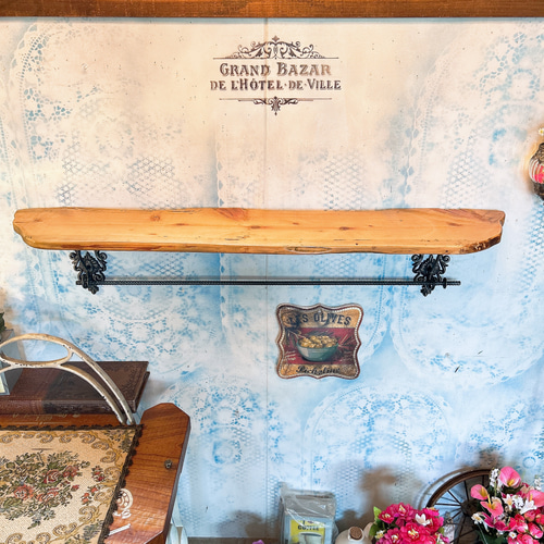 ハンドメイドアンティークウォールシェルフ【送料込み】 772e9ad769596e8d244214f4b4d9d8