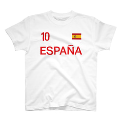 胸番号を選べる スペイン サッカー Tシャツ Football ESPANA Tshirt 3枚目の画像