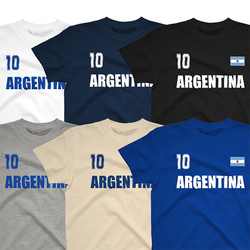 胸番号を選べる アルゼンチン サッカー Tシャツ Football ARGENTINA Tshirt 4枚目の画像