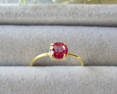 i様 ミスティックトパーズ リング 11号 11月誕生石 ミスティックピンクトパーズ 7号〜フリーサイズ