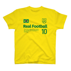 胸番号を選べる ブラジル サッカー Tシャツ Football BRASIL BRAZIL Tshirt 2枚目の画像