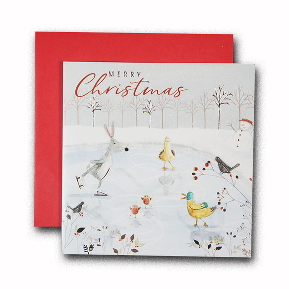 クリスマスカード　「スパークル」　124　スパークル　四点セット CY  xmass-49 6枚目の画像