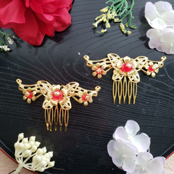 つまみ細工　帯留め　帯飾り　　七五三　成人式　金　花魁　振り袖　着物　帯　パール 帯留め 帯飾り 七五三 成人式 白 金 花魁 振り袖 着物 帯 パール