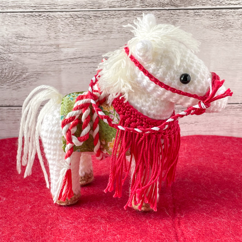 【注文ページ】❋2026年 お正月飾り❋　午年　干支飾り　縁起物　馬　あみぐるみ 993be1145bfe8f6c32b465357c9b00