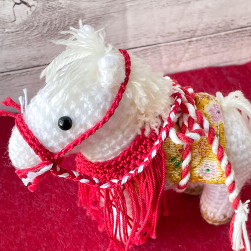 【注文ページ】❋2026年 お正月飾り❋　午年　干支飾り　縁起物　馬　あみぐるみ オーダー受付中】2026年は午年〜お正月飾り 干支 馬〜 あみぐるみ 干支