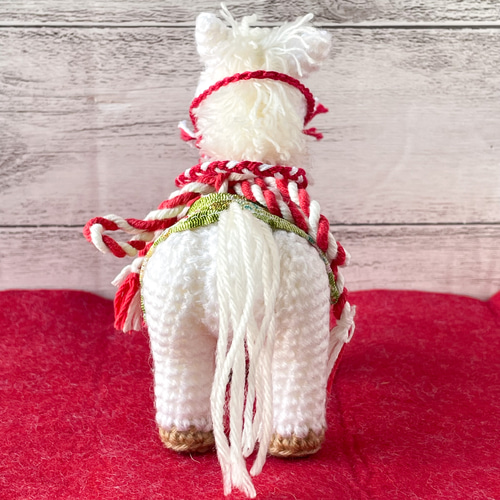 【注文ページ】❋2026年 お正月飾り❋　午年　干支飾り　縁起物　馬　あみぐるみ Olympus 2026'干支キット 幸運の飾り馬 午 馬 うま ニットキット