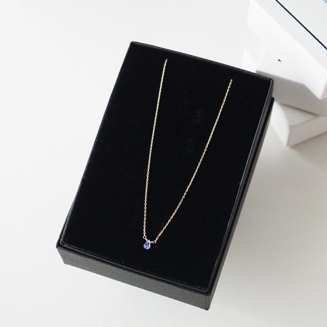 K10 / タンザナイトネックレス / 送料無料 / 12月の誕生石