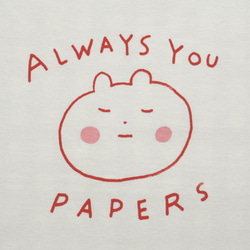 Always You Papers 長袖Tシャツ - Red 2枚目の画像