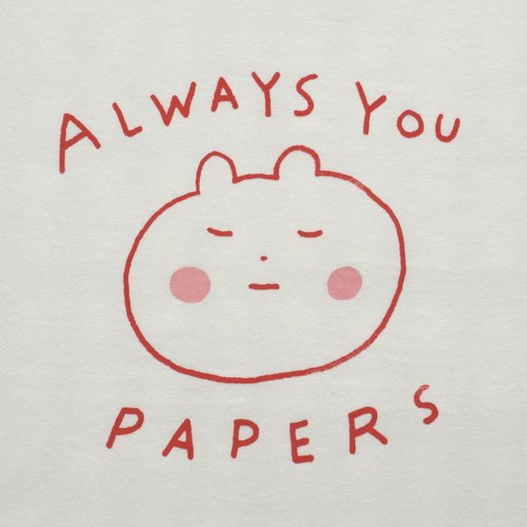 Always You Papers 長袖Tシャツ - Red 2枚目の画像