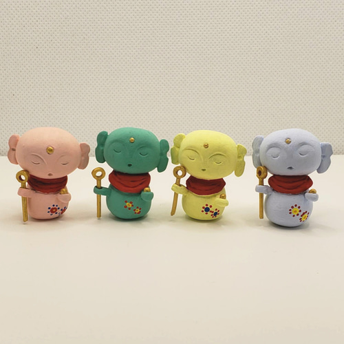 カラフルお地蔵様セット その他人形 ぷち工房T 通販 15002682｜Creema