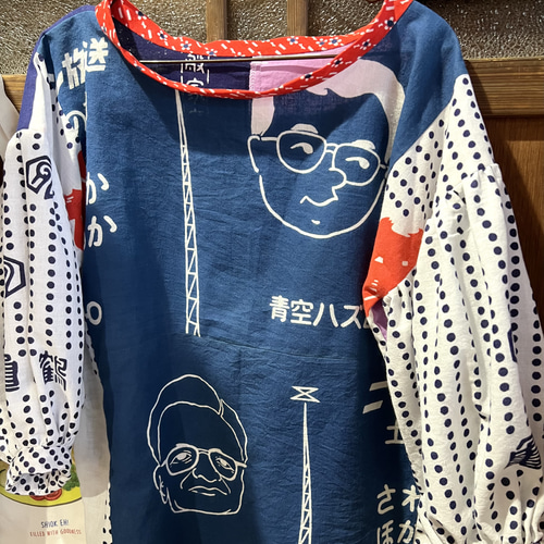 昭和の希少な手ぬぐいからブラウス ブラウス 素陶美 通販 