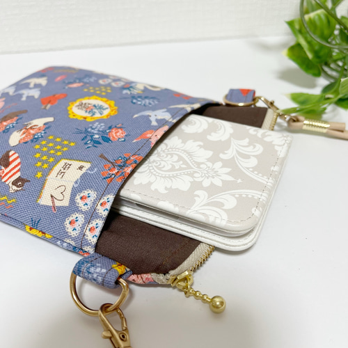 キャスキッドソン ハンドメイド ショルダーポシェット キャスキッドソン スマホショルダー スマホポシェット スマホポーチ