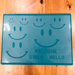 No.227 送料込 ステンシルシート ニコちゃん にこちゃん スマイル