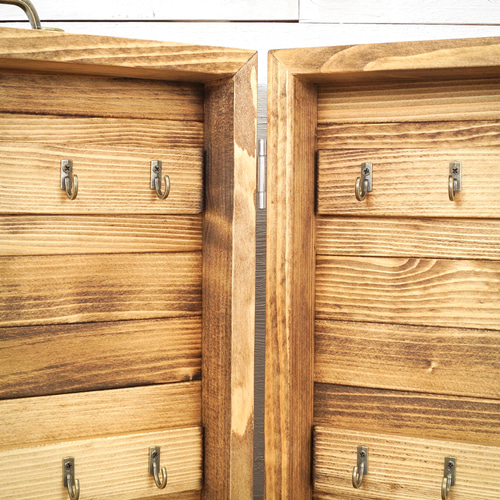 分銅　木箱付き　小物　コレクション　古民具 倉敷意匠計画室 手提げ小箱 木箱 ふた付き 蓋付き 小物入れ 収納