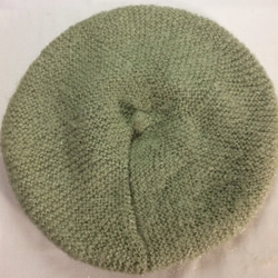 りす　ニットベレー帽（グラスグリーン） 5枚目の画像