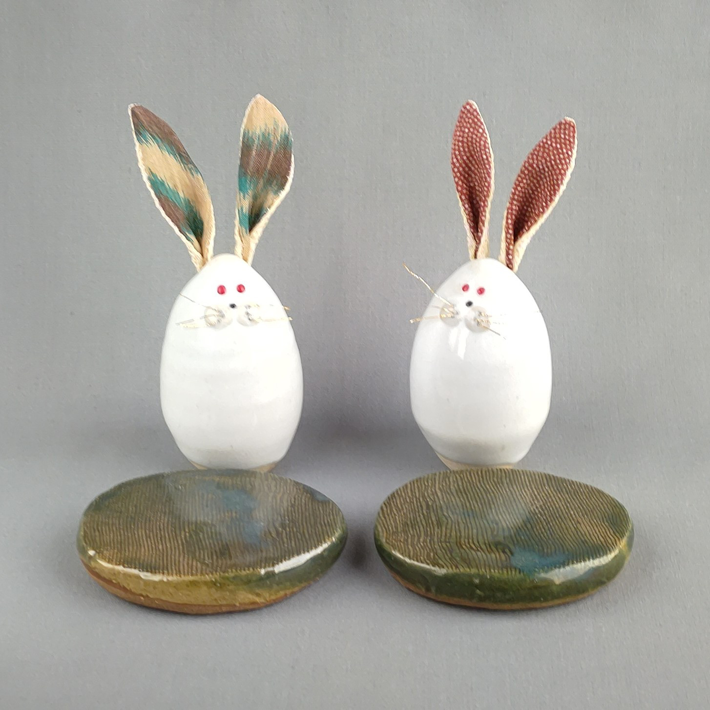 うさぎ雛　白萩釉　【商品番号：00148】