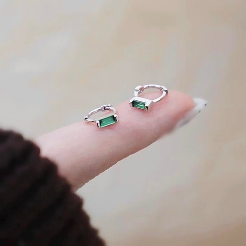 楽天市場】ピアス フープピアス メンズ エメラルド 片耳