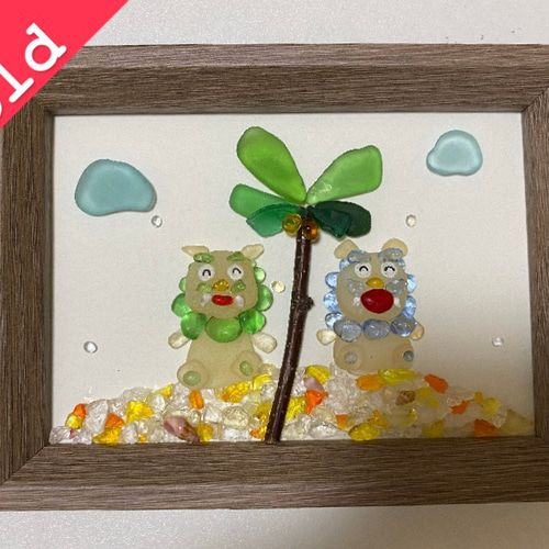 シーグラスアート（雪にゃん様オーダーご確認用ページです☆） シーグラスアート（雪にゃん様オーダー専用ページです☆）