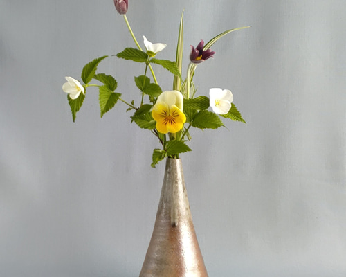 花入れ 焼締め 薪窯 【商品番号：00163】 一輪挿し・花瓶・花器