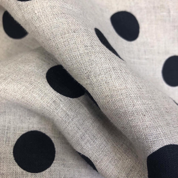 ■現貨■ [11月12日補貨] “四用” 2米大號復古亞麻圍巾/披肩/圍巾，波點圖案，秋季款 第11張的照片